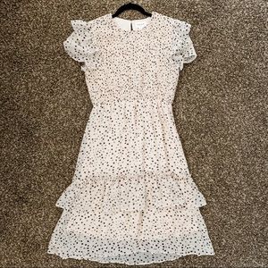 Pink Flutter Sleeve Dress from Piper and Scoot